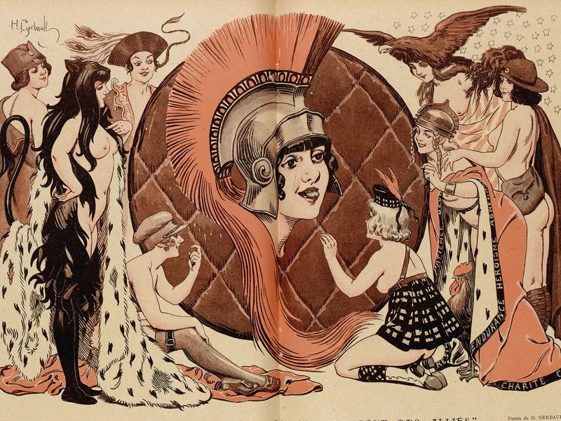 1863-Henry Gerbault - Disegno pubblicato sulla rivista Fantasio il 15 gennaio 1918.